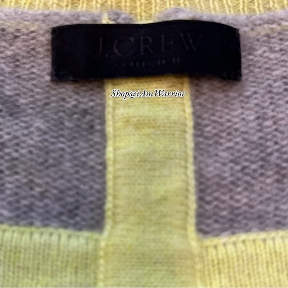 J.Crew Collection rare citron neon tipped gray cashmere sweater *shop@iamwarrior - Picture 10 of 11